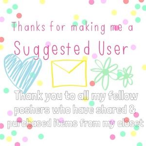 I'm a suggested user!!💜💙💚💛❤