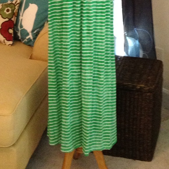 CONSIGNED LOCALLY Halter Maxi Dress, Green - Picture 3 of 4