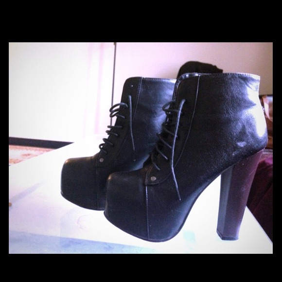 Chunky heel Booties. SOLD!!!