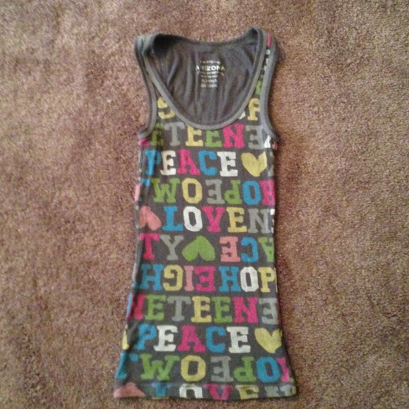 Alphabet tank top
