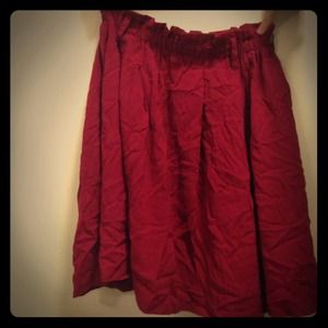 Forever 21 Cranberry Red Skirt