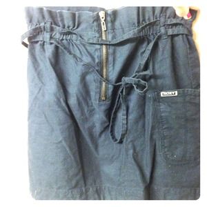 High Waisted Skirt Navy Blue