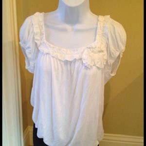 Very feminine Cream Top!
