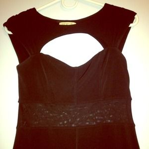 black mesh cutout cocktail dress! worn once