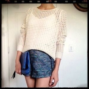 🚫SOLD🚫 Creme Holey Sweater