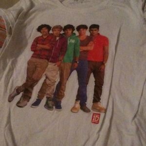 One direction white tee