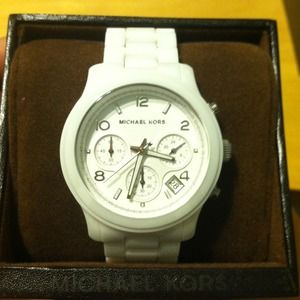 BEST OFFER!! Authentic MK white ceramic watch