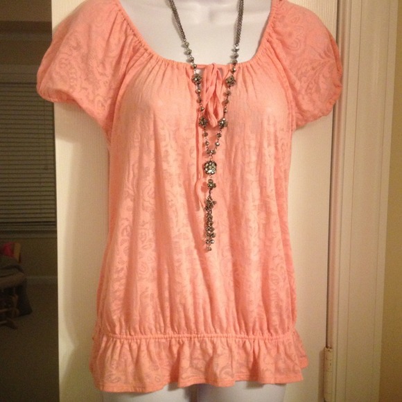 Pink Floral Pattern Tee - Picture 2 of 3