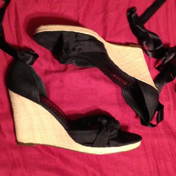 White House | Black Market ankle wrap espadrilles