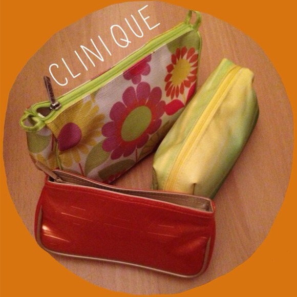 Clinique Accessories - 🚫Sold🚫3 Cliniques makeup bags! NWOT! Adorable!