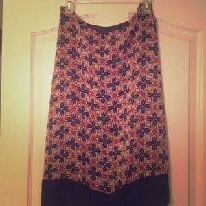 ❗Sold in bundle❗Size 16 red & blk sheer skirt