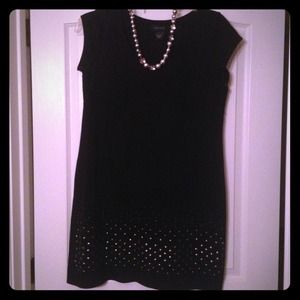 Little black dress with silver!! Size large