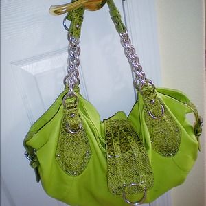 Lime green purse