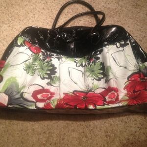 Beautiful red poppy tote bag 24" x 17"