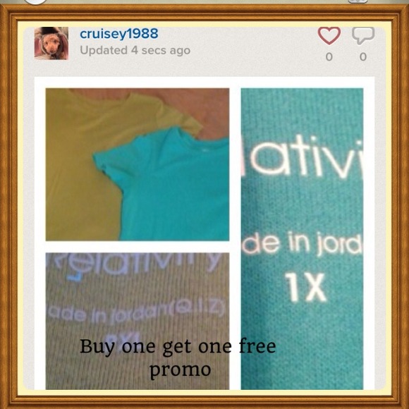 2short sleeve tees. XL & 1X both $10