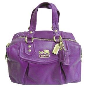 Purple coach bag