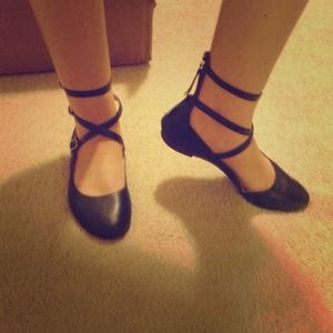 Cute black ballet flats