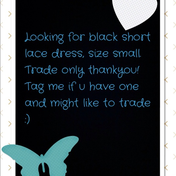 Short black lace dress - Picture 1 of 1
