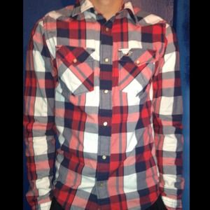 Mens long sleeve Hollister button up :)
