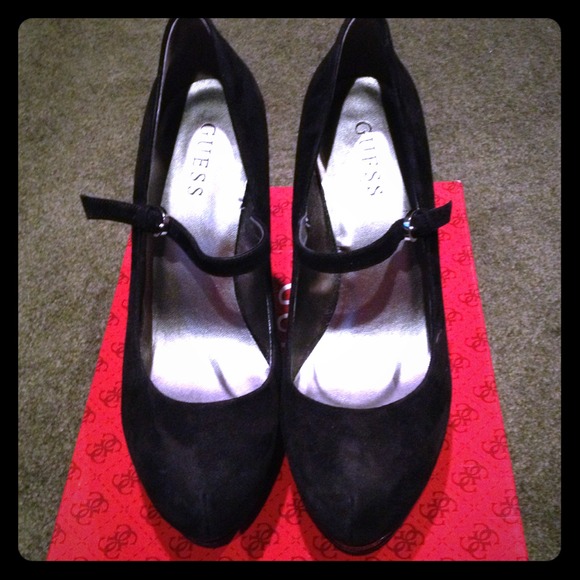 Black Suede Mary Jane