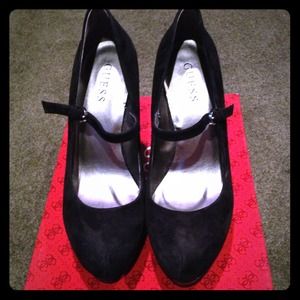 Black Suede Mary Jane