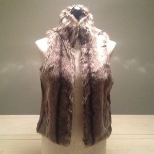 Faux fur vest