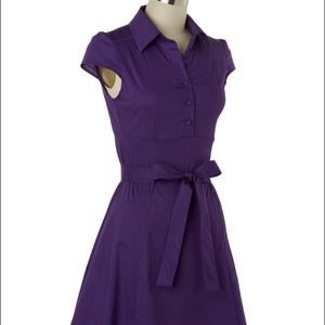 Soda fountain dress in purple