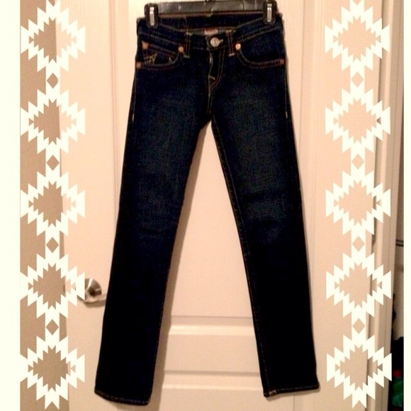 Dark denim girls true religion