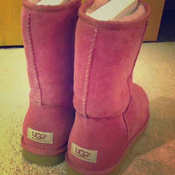 Bright pink UGG boots!