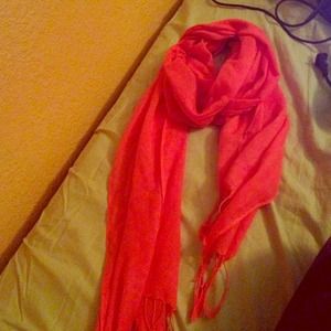 Bright Orange Scarf
