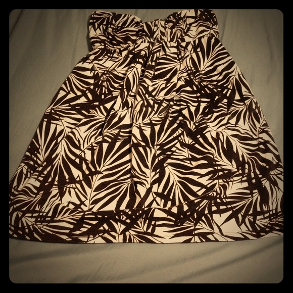 Strapless baby doll dress