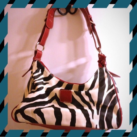 Red zebra handbag REDUCED!
