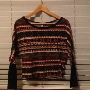 tribal print sweater