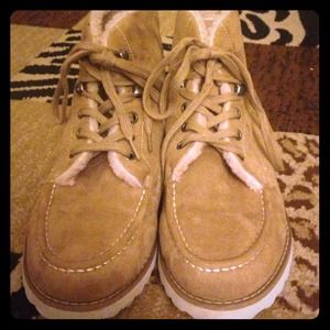 Tan boots