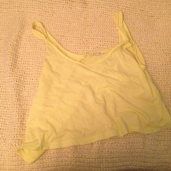 Pale Yellow Crop Top