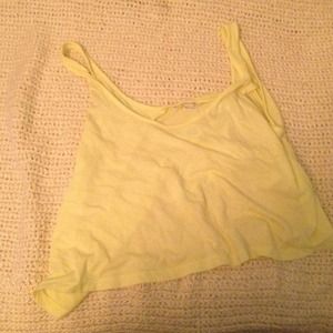 Pale Yellow Crop Top