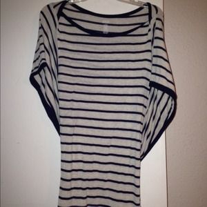Striped navy shirt size L