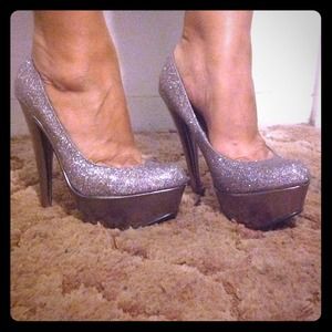 Brand new glitter heels