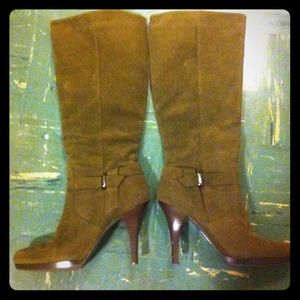 Worthington suede olive green boots