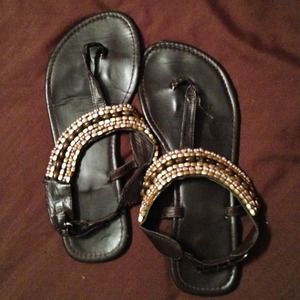 Beaded sandals