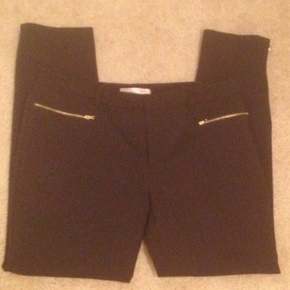 ❌SOLD❌ Straight Leg Slacks w/ Gold Zippers❌SOLD❌