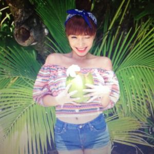 Stylenanda multi colored shoulder off top