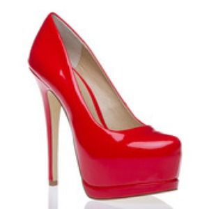 🙅SOLD❗️🙅Shoedazzle Red Alicia Heels Size 5.5