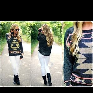 Aztec print top