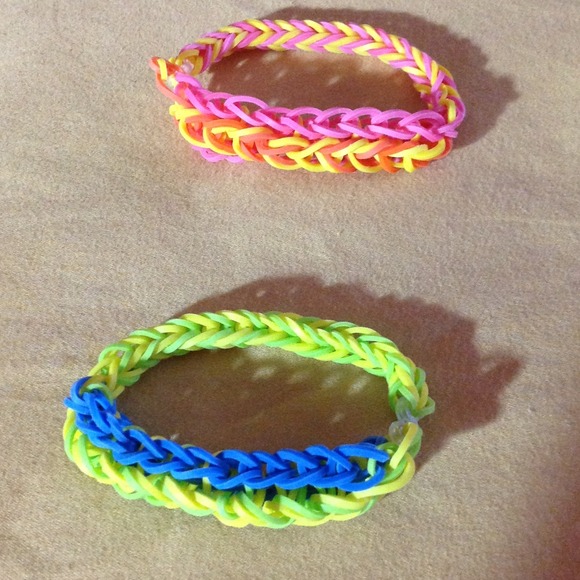 NEW rubberband loom bracelets-$5 each