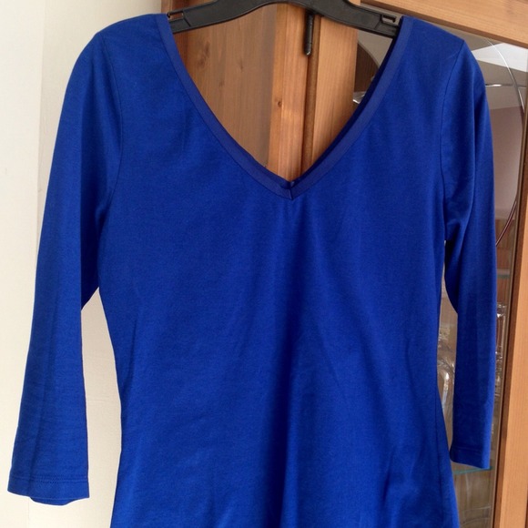 Royal Blue Banana Republic V Neck