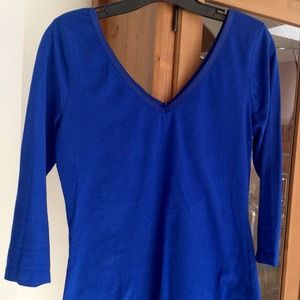 Royal Blue Banana Republic V Neck