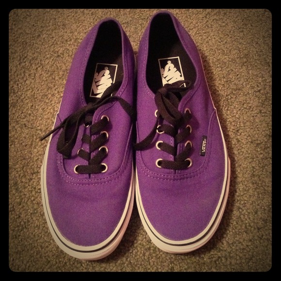 Authentic Purple Vans NEVER WORN
