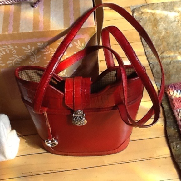 Red Leather Brighton Purse