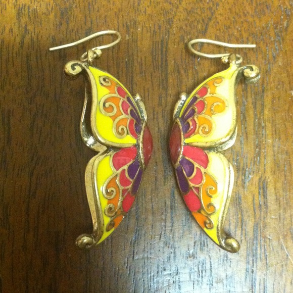 Lucky brand butterfly earring